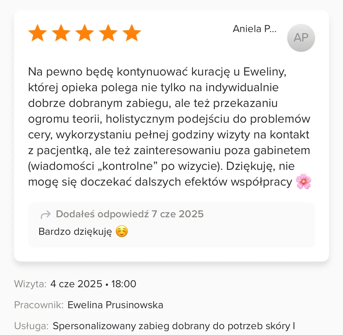 Opinie klientów